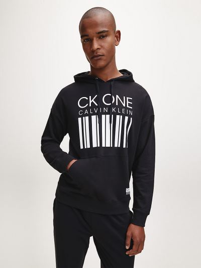 Calvin Klein Ruhák HU252798 | Calvin Klein CK One Férfi Lounge Kapucnis Pulóver Fekete